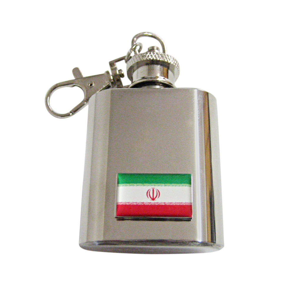 Iran Flag Keychain Flask - image 1